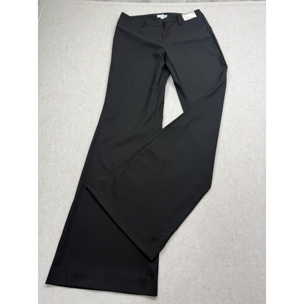 NWT New York & Company Stretch 7th Avenue Pants Size 8 Tall Black Bootcut Career